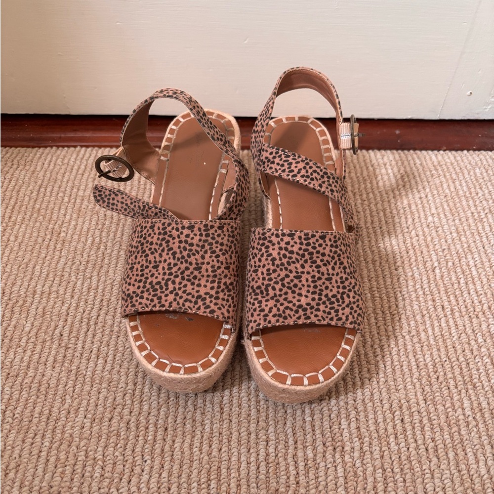 Leopard Print Kids Sandals